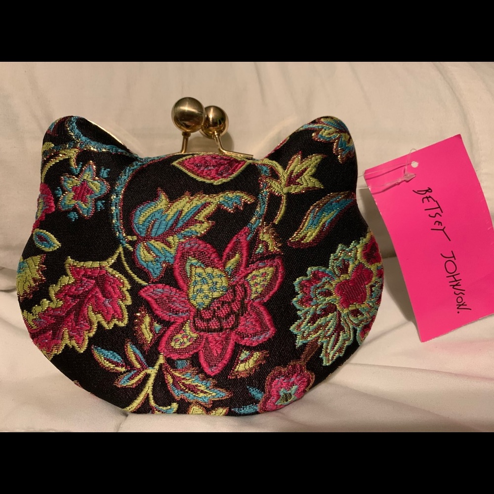Betsey Johnson Here Kitty Kitty Clutch